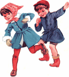 Clipart Of Children Playing Outside