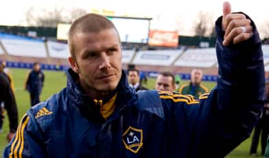 David Beckham Playing Soccer England