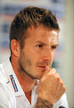 David Beckham Playing Soccer England