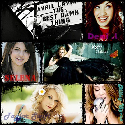 Demi Lovato And Selena Gomez And Miley Cyrus