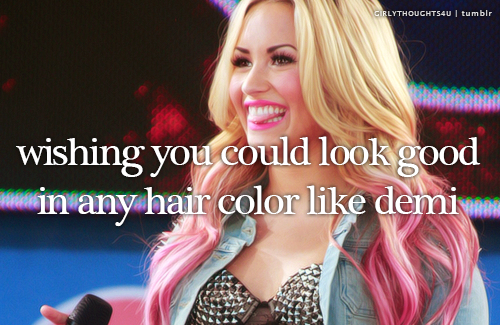 Demi Lovato Hair 2012 Dip Dye