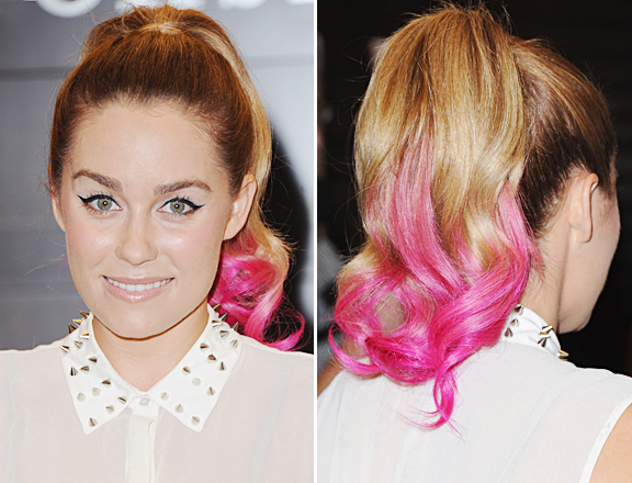 Demi Lovato Hair 2012 Dip Dye