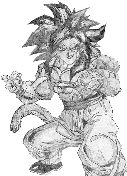 Dragon Ball Z Goku Super Saiyan 1000 Coloring Pages
