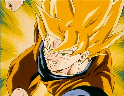 Dragon Ball Z Goku Super Saiyan 3 First Time