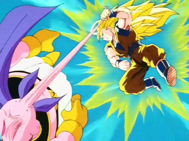 Dragon Ball Z Goku Super Saiyan 3 Vs Vegeta Super Saiyan 3