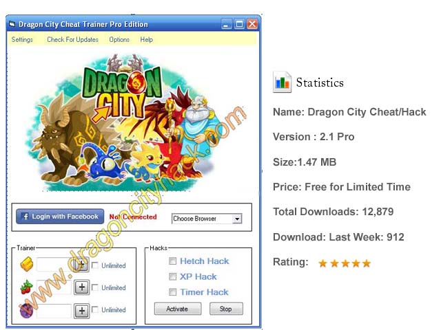 Dragon City Cheats Tool Download