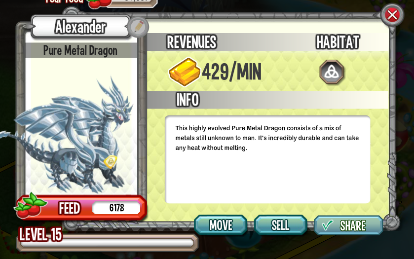Dragon City Eggs Pure Metal
