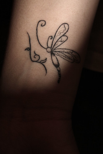 Dragonfly Tattoos On Wrist