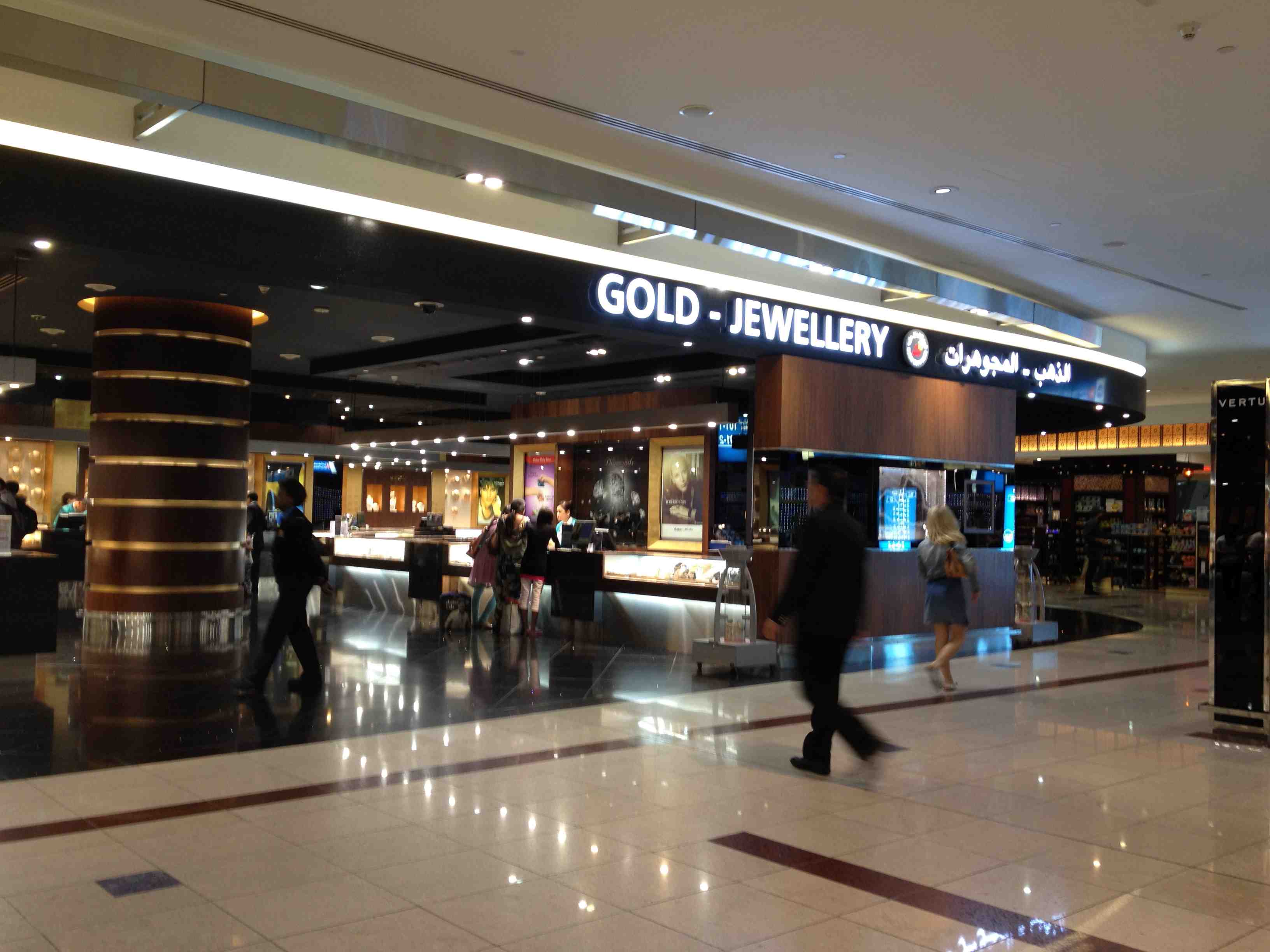Dubai Airport Duty Free Gold Shops