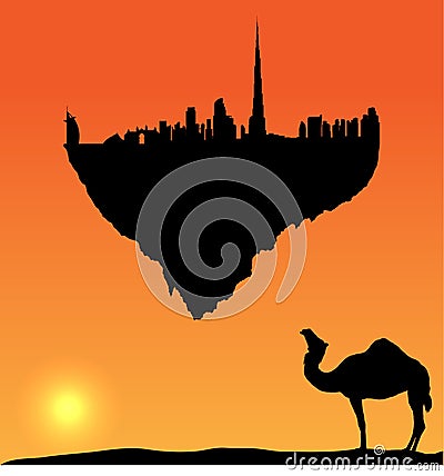 Dubai Buildings Vector
