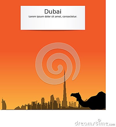 Dubai Buildings Vector