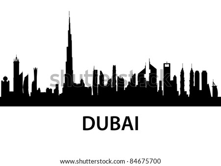 Dubai Buildings Vector