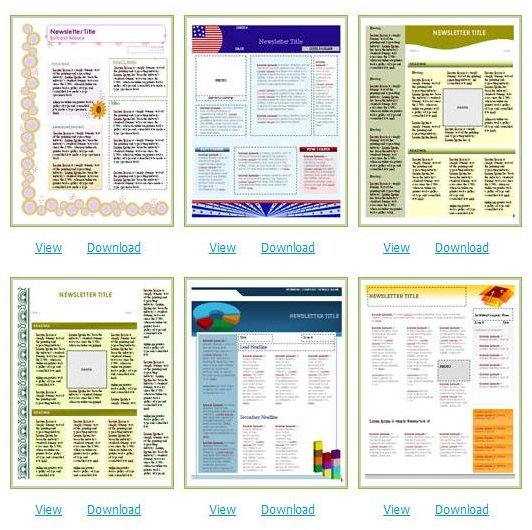 Free School Newsletter Templates For Microsoft Word