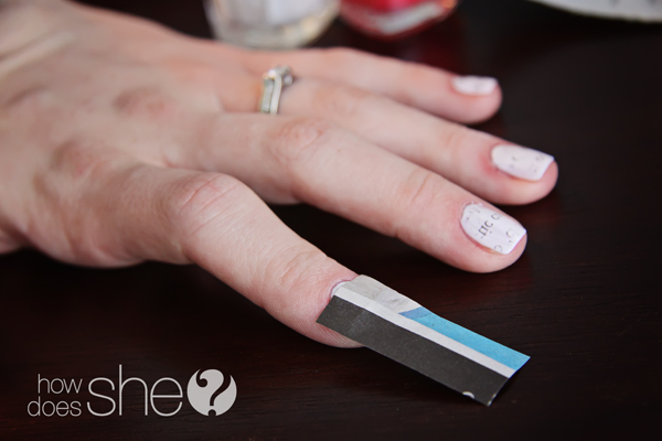 How To Do Newspaper Nails With Magazine