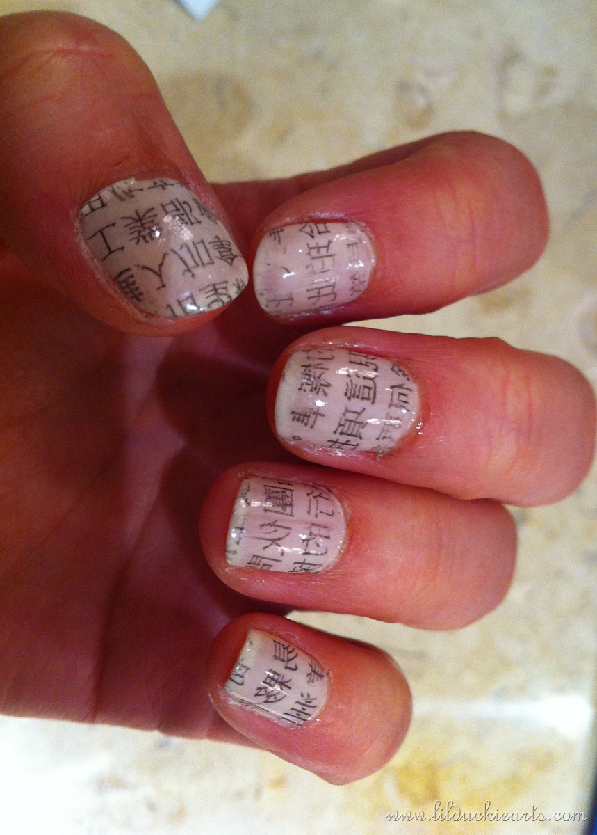 How To Do Newspaper Nails With Vodka