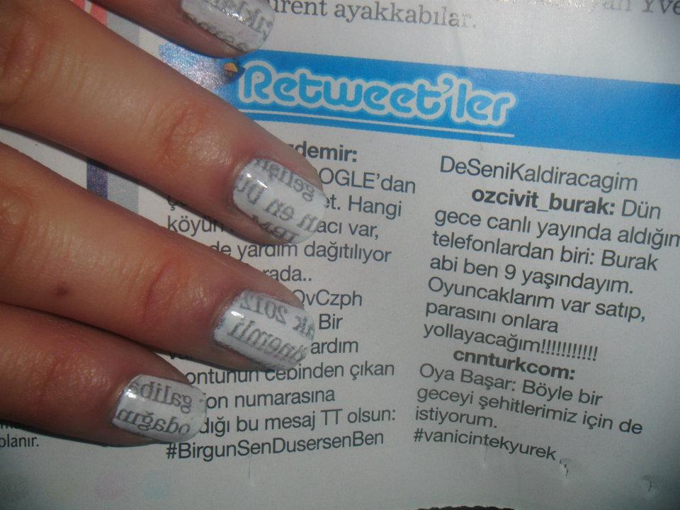 How To Do Newspaper Nails Without Newspaper