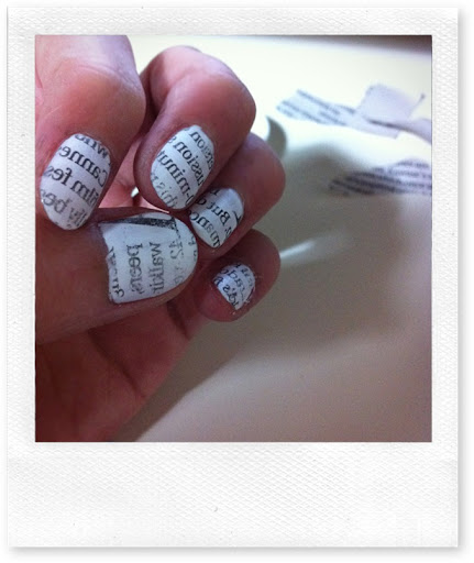 How To Do Newspaper Nails Without Newspaper