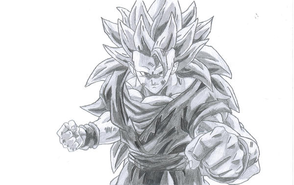 How To Draw Dragon Ball Z Goku Super Saiyan 3