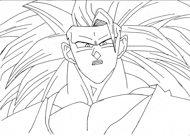 How To Draw Dragon Ball Z Goku Super Saiyan 3