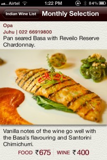 Indian Wine List