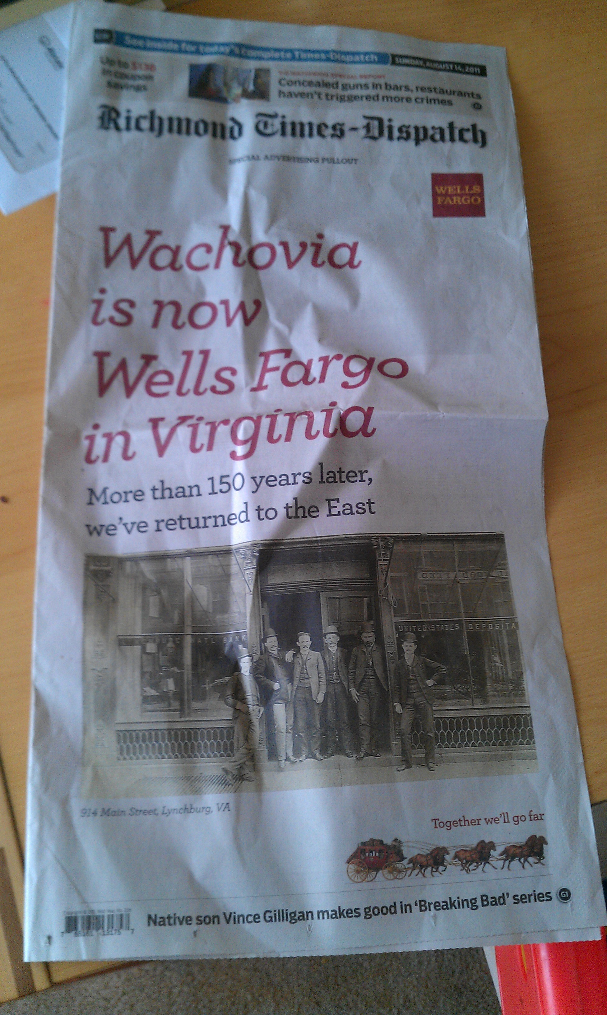 Newspaper Front Page Ads