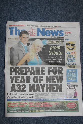 Newspaper Front Page Layout Design