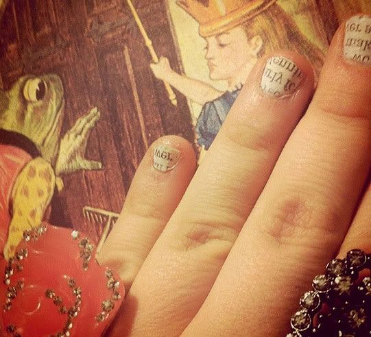 Newspaper Nails Tutorial