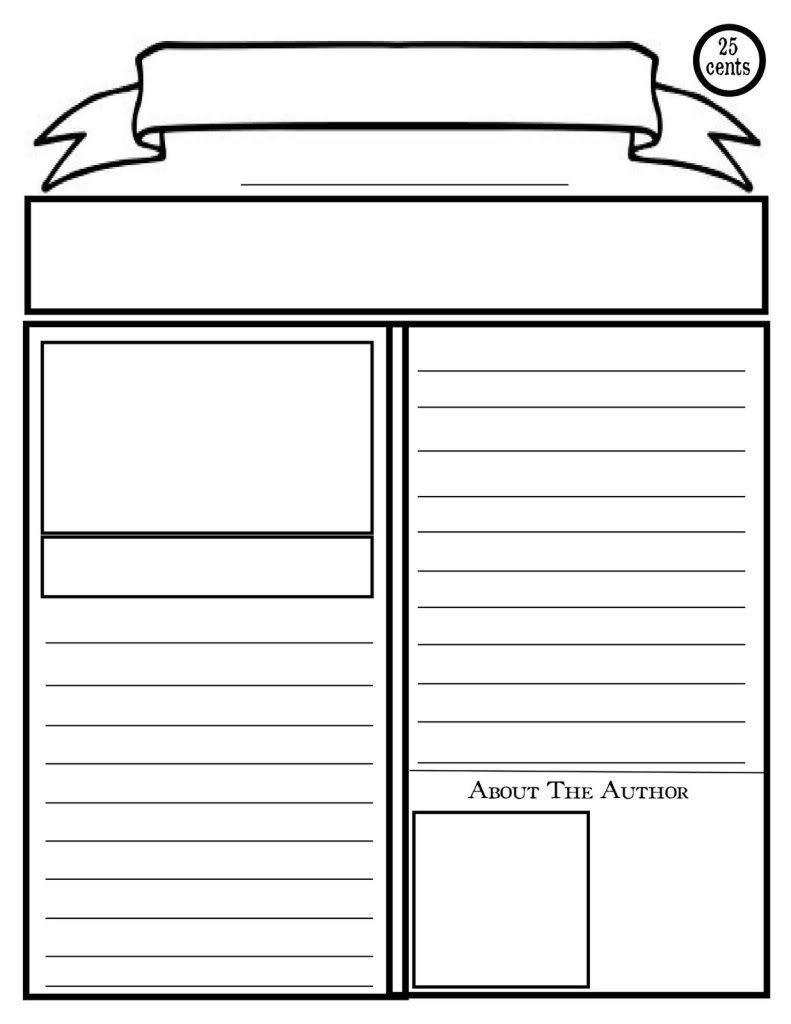 Newspaper Template Free For Kids