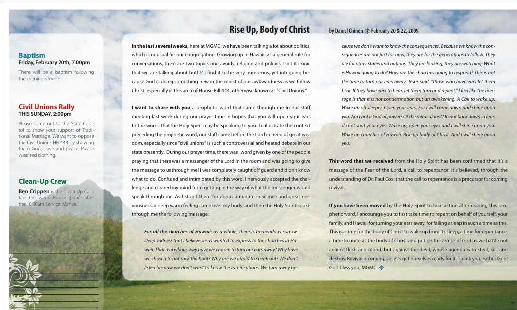 October Church Newsletter Ideas
