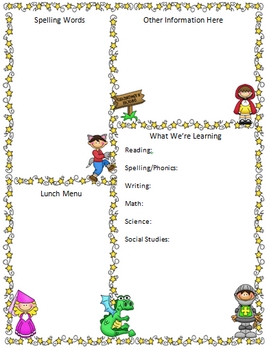 School Newsletter Templates For Teachers