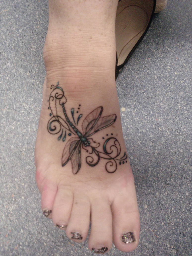 Small Dragonfly Tattoos For Women