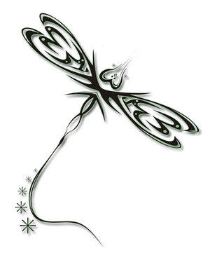 Tribal Dragonfly Tattoo Pictures