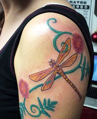 Tribal Dragonfly Tattoo Pictures