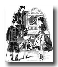 Victorian Children Playing With Toys