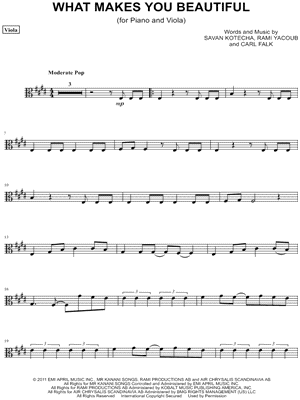 What Makes You Beautiful Sheet Music Piano Free