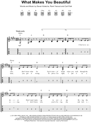 What Makes You Beautiful Sheet Music Piano Free